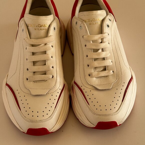 Dolce & Gabbana Daymaster Low 'White Red' sneakers trainers Men’s 8 US (UK 7) - Picture 2 of 10